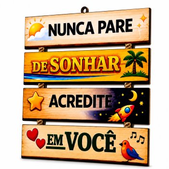Enfeite Parede Frases Motivacionais Placa Madeira Decorativa Area Gourmet Quarto Sala Rustico Corda Sisal